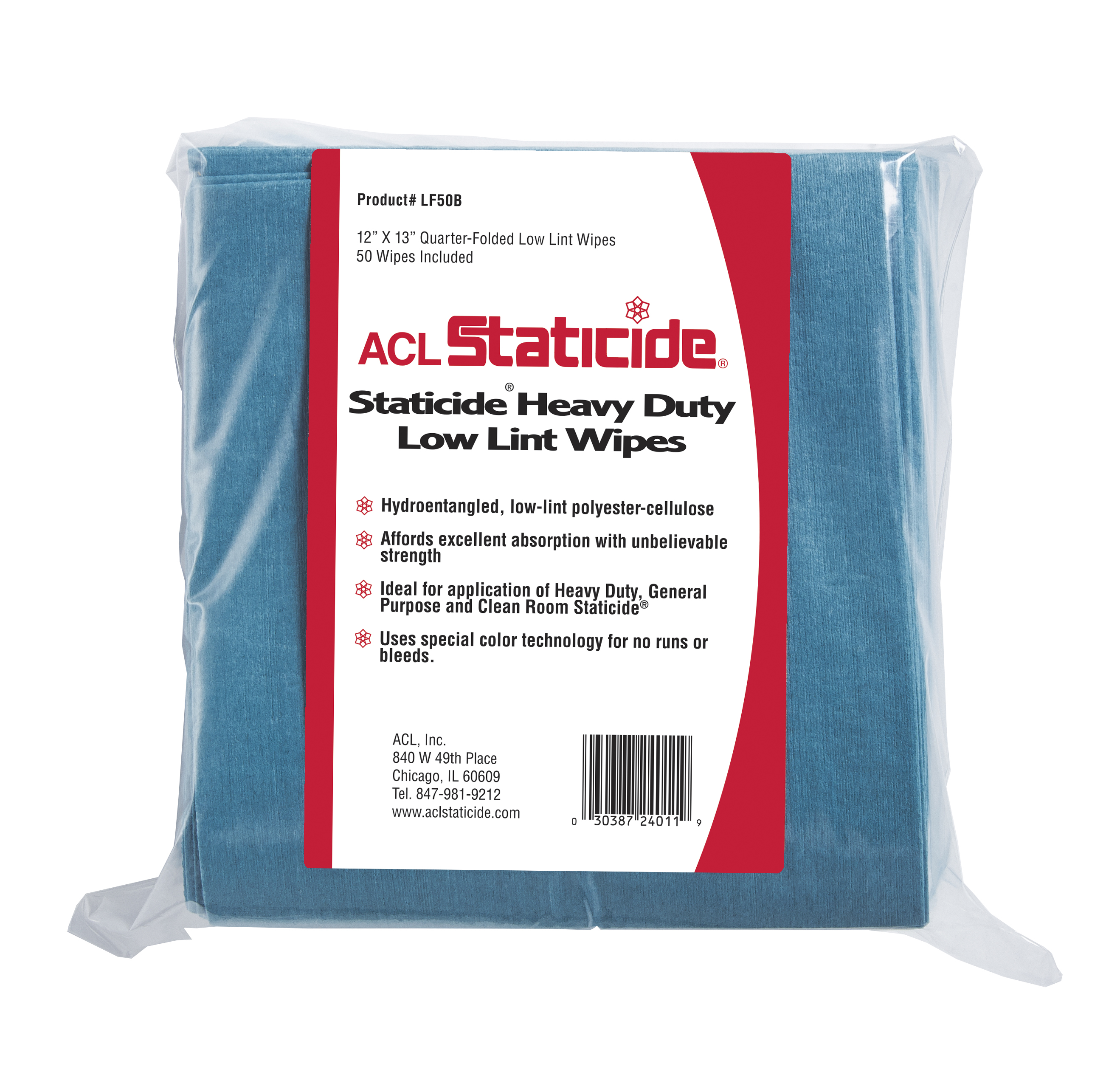 Heavy Duty BLUE Low Lint Wipe