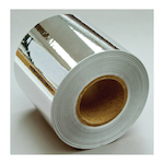 3M 021200-14931 Sheet and Screen Label Material, 27 in H x 20 in W, Bright Silver, Polyester