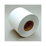 3M 021200-15628 Dot Matrix Label Material, 27 in H x 20 in W, Silver, Polyester
