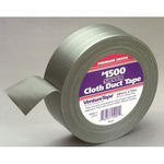 Venture Tape 750351-50005 Duct Tape, 60 yd L x 2 in W, 10 mil THK, Rubber Adhesive, Polyethylene Coated Cloth Backing, White