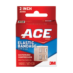 ACE 051131-20812 Adjustable Standard Compression Bandage With Clips, Cotton/Elastic/Polyester, Beige