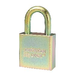 American Lock A5200GLNKA Rekeyable Safety Padlock, Alike Key, 5/16 in Shackle, Solid Steel Body, Steel, 5-Pin Tumbler Cylindrical Locking