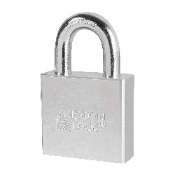 American Lock A5260 Rekeyable Round Safety Padlock, Different Key, Steel Body, 3/8 in Dia Shackle, Silver, 5-Pin Tumbler Cylindrical Locking Mechanism
