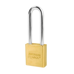 American Lock A5562 Rekeyable Safety Padlock, Different Key, Brass Body, 5/16 in Dia Shackle, Brass, 5-Pin Tumbler Cylindrical/Dual Ball Bearing Locking Mechanism
