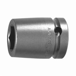 Apex 13MM15-D Standard Length Socket, Metric, 1/2 in Double Hex/Female Square Drive, 13 mm Socket, 6 Points