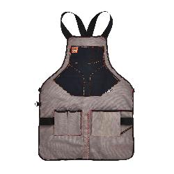 Arsenal 13696 5705 Abrasion-Resistant Cut-Resistant Extended Length Tool Apron, 13 Pockets, 14 oz Canvas, Gray