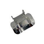 Band-It C25499 Ear-Lokt Buckle, 1/2 in W, 201/301 Stainless Steel