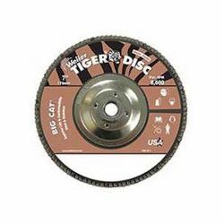 Big Cat 50833 High Density Premium Coated Abrasive Flap Disc, 7 in Dia Disc, 40 Grit, Coarse Grade, Aluminum Oxide Abrasive, Type 27/Flat Disc