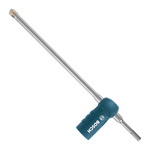 Bosch SDS-plus Speed Clean DXS2104 Hollow Core Dust Extraction Bit, For Use With Bosch Rotary Hammer, 10 in Flute Length, 10 in Useable Length, Steel