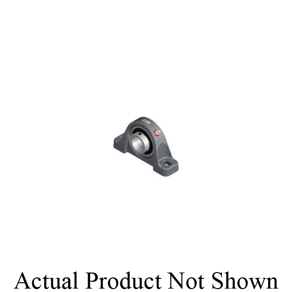 Browning 765077 VPS 300 Medium Duty Pillow Block Ball Bearing, 2-1/4 in Dia Bore, 6-53/64 to 7-63/64 in L Bolt Center-to-Center, 2-3/4 in Base to Bore Centerline, 9-1/2 in OAL x 5-9/16 in OAH