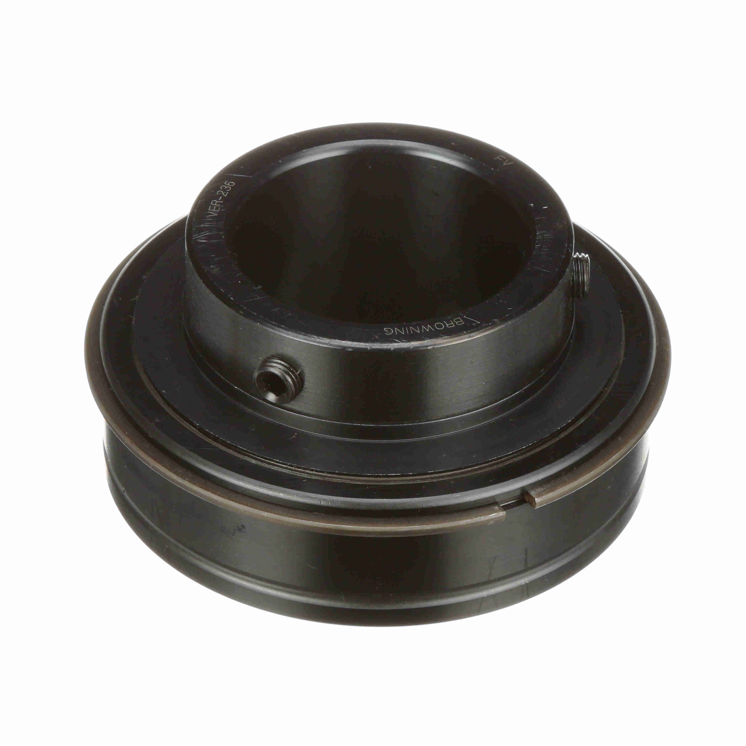 Browning 765342 VER200 Standard-Duty Straight Bore Ball Bearing Insert With Snap Ring, 2-1/4 in Dia Bore, 4.3307 in OD, 1 Rows, 2-9/16 in W, 11789 lb Dynamic/8150 in Static Load