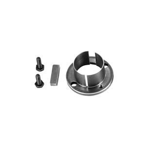 Browning 1069756 Type P3 Split-Taper Bushing, 1-5/8 in Dia Bore, 1.699 in Dia Small End/1.938 in Dia Large End Dia Barrel, 3 in Dia Flange, 4.438 in OAL, Ductile Iron or Sintered Steel