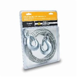 thumbnail image 2 of 5/16 X 50 Ft Galvanized Tow Cable - 7x19 Construction, G70 Clevis Hooks Both Ends 2 of 4
