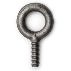 Campbell 7100122 Fixed Plain Eye Bolt, 5/16-18, 1-1/8 in L Shank, Drop Forged Carbon Steel, Self-Colored