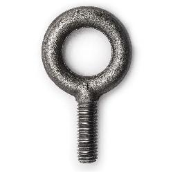 Campbell 7100124 Fixed Plain Eye Bolt, 1/2-13, 1-1/2 in L Shank, Drop Forged Carbon Steel, Self-Colored