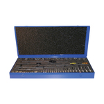 Cle-Line C00532 Tap and Die Set, 47 Pieces, 1/4-20 to 1-14 Tap Thread, 1/4-20 to 1-14 Die Thread, UNC/UNF/UNS Thread, Round Die, Maintenance Hand Tap