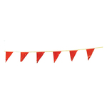 Cortina 03-402 Pennant, 12 in H x 9 in W, 100 ft OAL, Orange, Vinyl