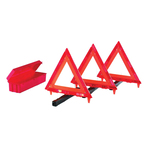 Cortina 95-03-009 219 Emergency Warning Triangle Kit, 3 Pieces, Acrylic/ABS/Polypropylene, Fluorescent Orange
