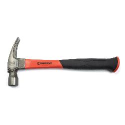 Crescent 11418C Hammer, 13 in OAL, Bell/Striking Face, Polished Face Surface, 20 oz Forged Steel Head, Rip Claw, Fiberglass Handle