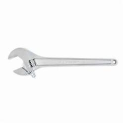 Crescent AC224BK Adjustable Wrench, 2-7/16 in, Polished Chrome, 24 in OAL, Heat Treated Alloy Steel Body, Heat Treated Alloy Steel
