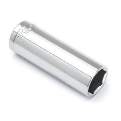 Crescent CDDS29N Socket, Straight Style, 3/8 in Hex Drive, 5/8 in Deep Socket, 6 Points