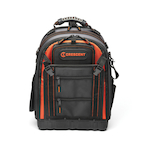 Crescent Tradesman CTB1000 Professional Grade Backpack, Polyester, Black/Gray/Rawhide
