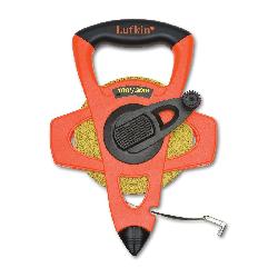 Crescent FM030CME Pro Dual Sided Long Measuring Tape, 100 ft L x 1/2 in W Blade, Fiberglass Blade, Imperial/Metric Measuring System, 1/8 in, 1 cm Graduation