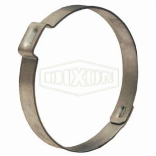 Dixon 105 Single Ear Pinch-On Clamp, 3/8 in Nominal, 0.35 in Closed Dia x 0.413 in Open Dia x 0.03 in THK, Steel, Domestic