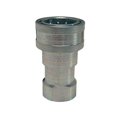Dixon 2HF2 H Series Interchange Poppet Valve Coupling, 1/4-18 Nominal, FNPT, Steel, Domestic