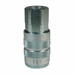 Dixon 2FF2 D Interchange Semi-Automatic Pneumatic Coupler, 1/4 in, Quick-Connect x FNPT, Steel