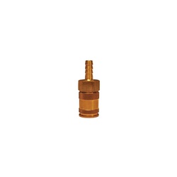 Dixon 2US3-B U Series Quick Disconnect Pneumatic Coupler, 3/8 in Nominal, Quick Disconnect Coupler x Standard Hose Barb, 300 psi Pressure, Brass