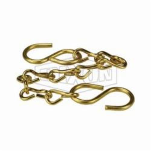 Dixon CH-B-6 Jack Chain With S-Hook, Brass, Domestic