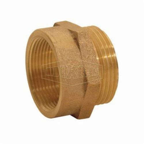 Dixon FM1010 Hex Female to Male Nipple, 1 in, Brass, FNPT x MNPSH, Domestic