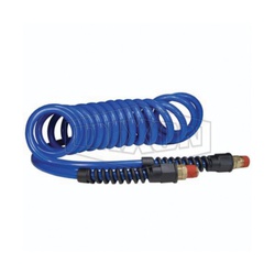 Dixon PU1410 Self-Storing Air Hose, 1/4 in Nominal, MNPT End Style, 10 ft L, 145 psi Working, Polyurethane, Domestic