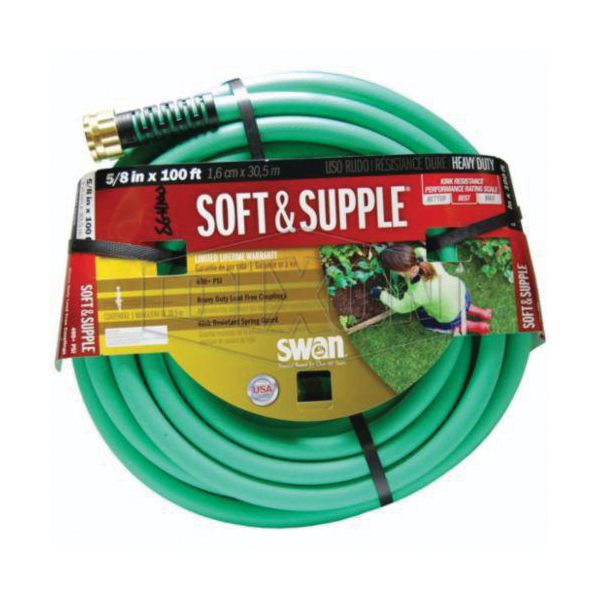 Dixon SGH100 Garden Hose, 5/8 in, 100 ft L, 150 psi, Rubber Vinyl, Domestic