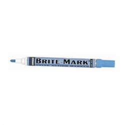 Dykem BRITE-MARK 84008 General Purpose Permanent Paint Marker, Medium Tip, Aluminum, Light Blue