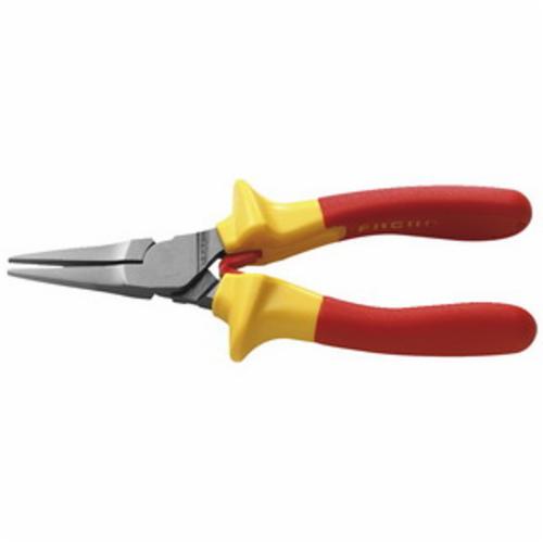 Facom FA-188.16VE VE Long Nose Plier, 1-31/16 in L x 11/32 in W, Flat/Serrated, 3/16 in W Tip, 6-1/2 in OAL