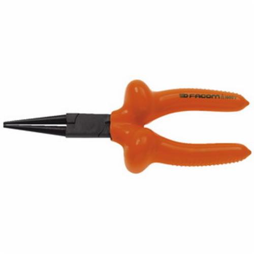 Facom FA-189.17AVSE VSE Needle Nose Plier, 1-25/32 in L x 1-5/16 in W, Round/Serrated, 3/16 in W Tip, 6-1/2 in OAL