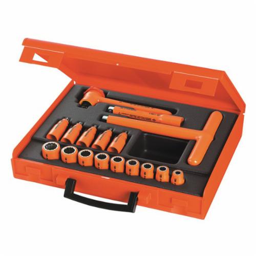 Facom FC-J.401AVSE VSE Insulated Socket Set, Metric, 17 Pieces