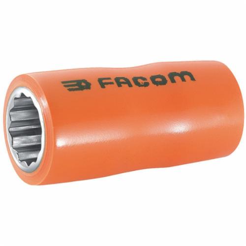 Facom FM-J.10AVSE VSE Insulated Standard Length Socket, Metric, 3/8 in Square Drive, 10 mm