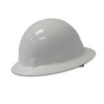 Fibre-Metal by Honeywell E1RW01A000 Full Brim Hard Hat, Thermoplastic, 8-Point Suspension, ANSI Electrical Class Rating: Class C, E and G, ANSI Impact Rating: Type I, Ratchet Adjustment