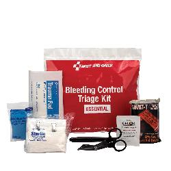 First Aid Only 91106 Portable Triage Essential Bleeding Control Kit, Plastic Case