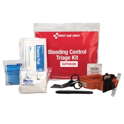 First Aid Only 91107 Portable Triage Superior Bleeding Control Kit, Plastic Case