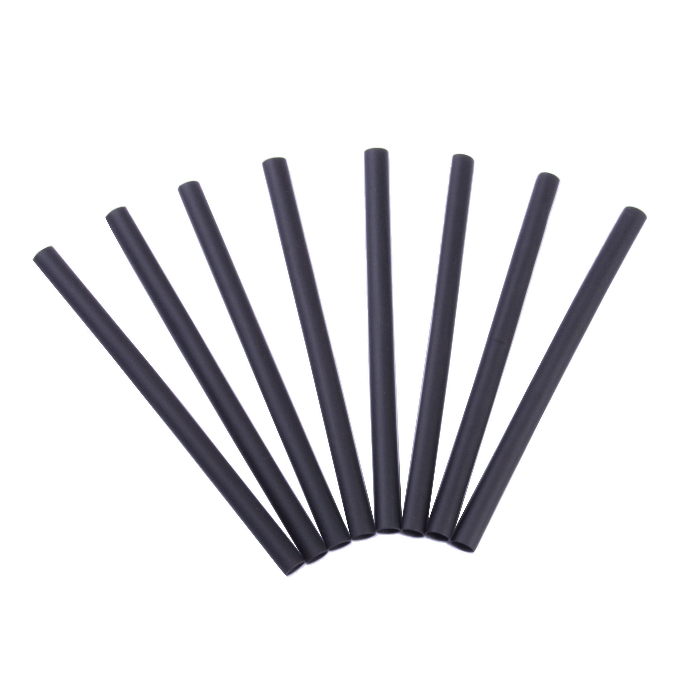 GB HST-187 Heat Shrink Tubing, 3/16 in ID Expanded, 3/32 in ID Recovered, 4 in L, Polyolefin, Black