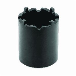 GEARWRENCH 2467 4-Lug Spindle Nut Socket, For Use With 1/2 in Square Drive Tool, Chrome Vanadium, Black