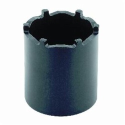 GEARWRENCH 2770D 6-Lug Spindle Nut Socket, For Use With 1/2 in Square Drive Tool, Chrome Vanadium, Black