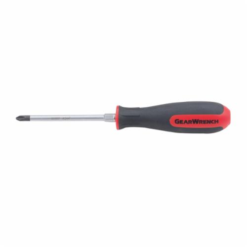 GEARWRENCH 80000 Screwdriver, #0 Phillips Point, Steel Shank, 5.768 in OAL, Black Oxide, ASME B107 15