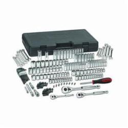 GEARWRENCH 80932 Deep/Standard Length Metric/Imperial Mechanics Tool Set, Blow Molded Case Tool Storage, 1/4 in, 3/8 in, 1/2 in Drive, 6 and 12-Point, 165 Pieces, Steel, ASME B107.1/B107.5M/B107.10/B107.6