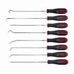 GEARWRENCH 84010 8-Piece Hook and Pick Set, Alloy Steel, Ergonomic Tri-Lobe Handle, 9 in OAL