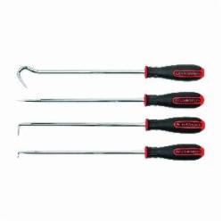 GEARWRENCH 84020 4-Piece Hook and Pick Set, Alloy Steel, Ergonomic Tri-Lobe Handle, 14 in OAL